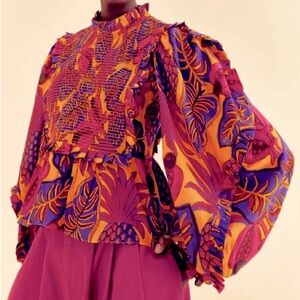 FARM RIO - Dream Blouse - M (6-8)